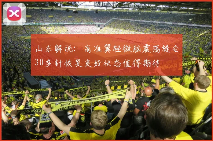 山东解说：高准翼轻微脑震荡缝合30多针恢复良好状态值得期待